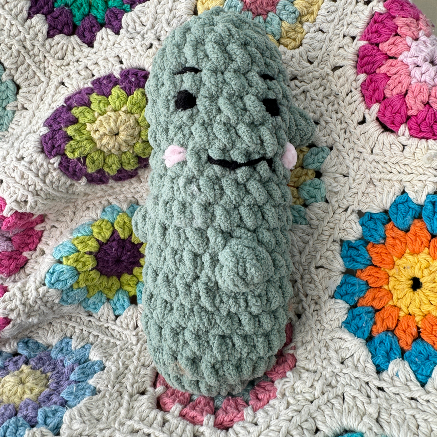 Emotional Support Pickle Handmade Toy. Crochet Pickle Gift